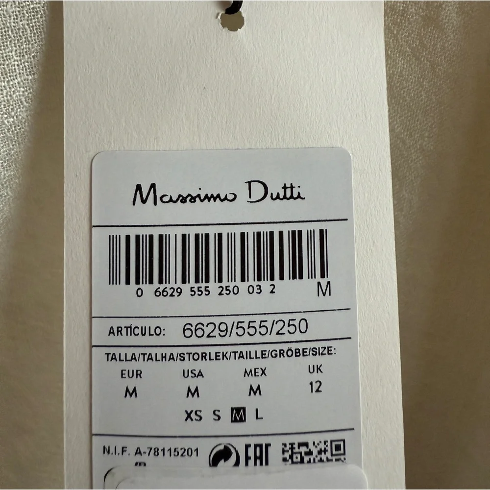 Massimo Dutti Linen Blend Maxi Dress - Picture 3 of 8